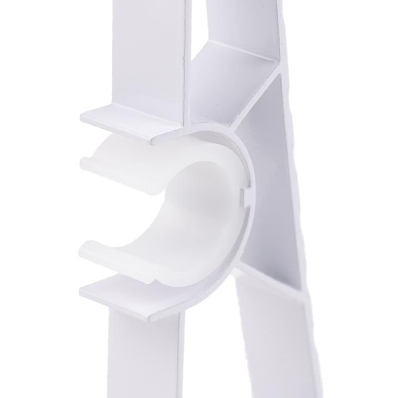 1Pc Double Curtain Rod Brackets Wall Curtain Rod Retainers Bracket Curtain Rod Hooks Aluminum Alloy Curtain Rod Window Hardware