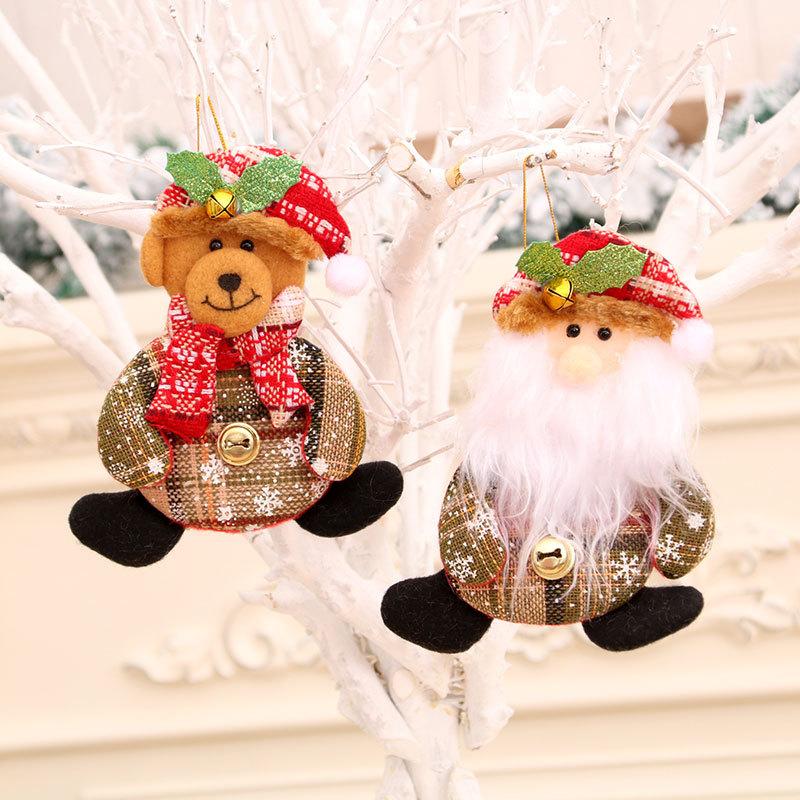 Christmas Bells Small Pendant Christmas Foot Small Fabric Decoration Supplies Christmas Tree Pendant Small Gift