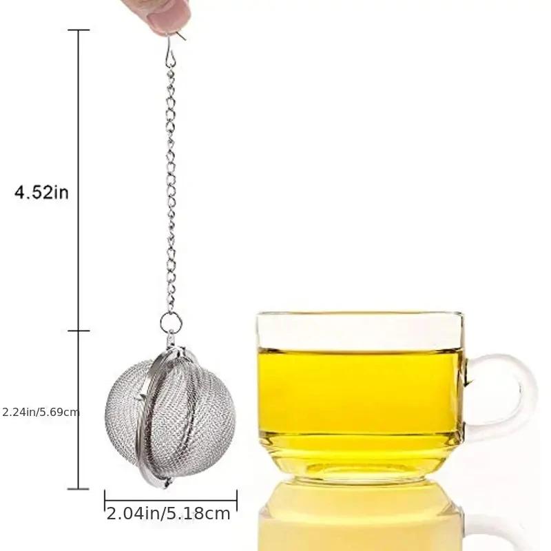 Stainless Steel Tea Ball Mesh Tea Infuser StrainersPremium Tea Filter Tea Interval Diffuser for Loose Leaf Tea