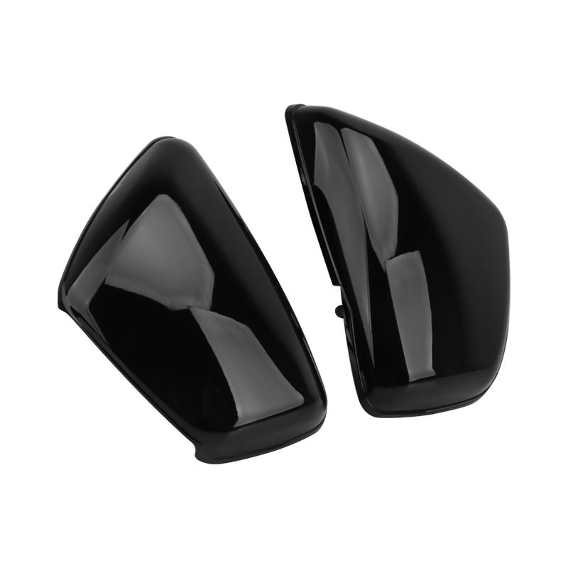 Motorcycle Side Battery Fairing Black ABS Left Right Guard Protection Moto Cover For Yamaha XV 700 750 1000 1100 Virago 1984-Up