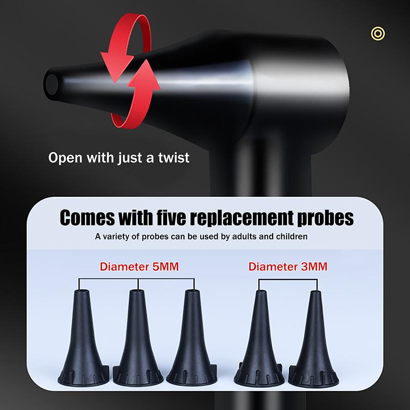 Mini Diagnostic Otoscope Kit 5 Pcs Speculas Magnifying Lens Led Light Flashlight Diagnostic Instrument Nurse Student Doctors