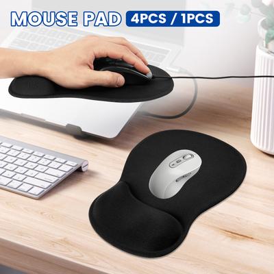 Ergonomic Mouse Pad with Gel Wrist Rest Non-slip Office Middle Concave Mouse Pad for Relieve Wrist Pain Carpal Tunnel Syndrome