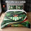 Real Betis Football Design Bed Bedding Set 1 Duvet Cover + 2 Pillowcases Soft Breathable Household Bed Linens