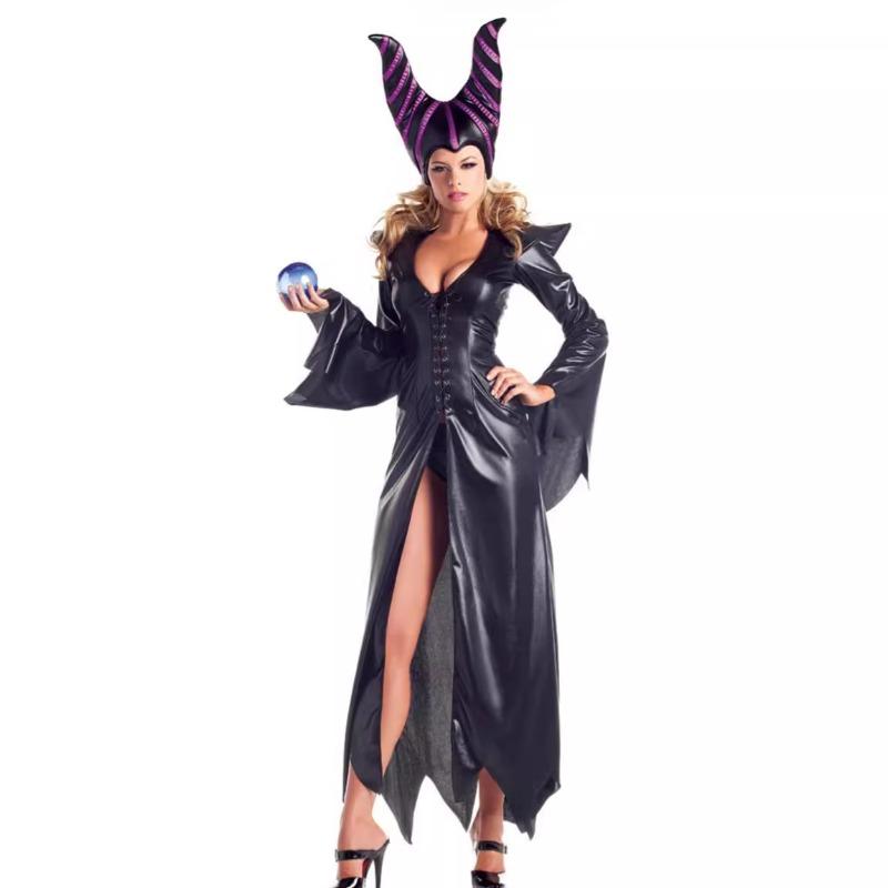 Sleeping Spell Cosplay Demon Witch Dress Halloween Game Uniform, Costume