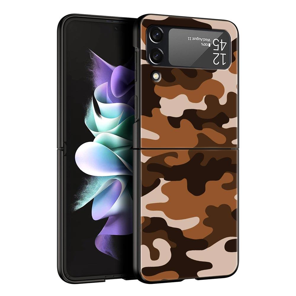 

Камуфляжная Военная Армейская Чехол-Ракушка Для Samsung Z Flip3 Flip4 Flip5 Для Z Flip 3 Flip 5 4 5G Жесткая Складная Крышка Galaxy Z Flip 3