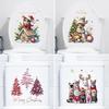 Christmas Wall & Window Stickers - Santa, Reindeer, Snowman Decals for New Year Decoration