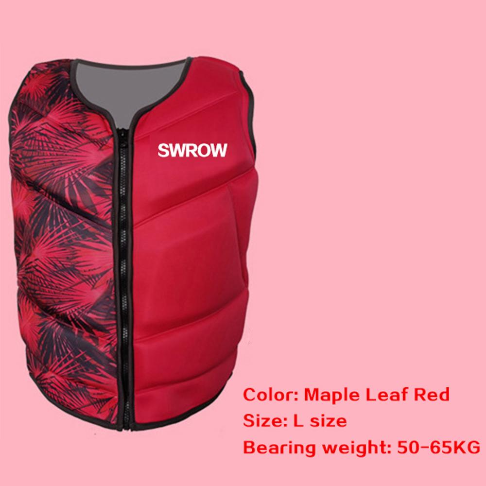Gilet di salvataggio in neoprene per adulti portatile da esterno per nuoto pesca kayak canoa sicurezza salvataggio giubbotto di salvataggio 2021