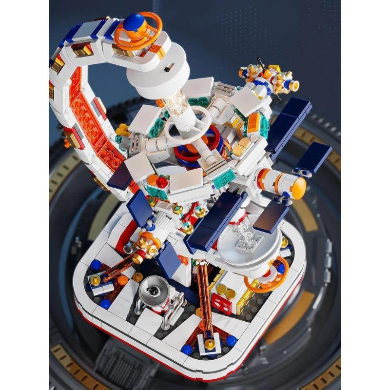 Kids Science Toy Technology Geography Blocks Kit Electric Globe Model 3D Puzzle Gadget Learning Educational Toys for Children