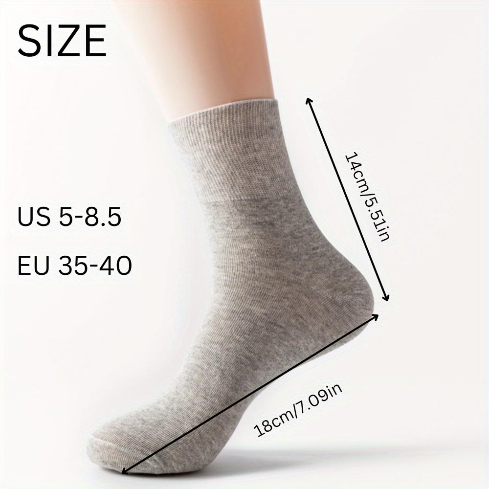 1/5 Pairs of Women's Socks Mid-calf Socks Comfortable and Stretchable Socks for Autumn and Winter