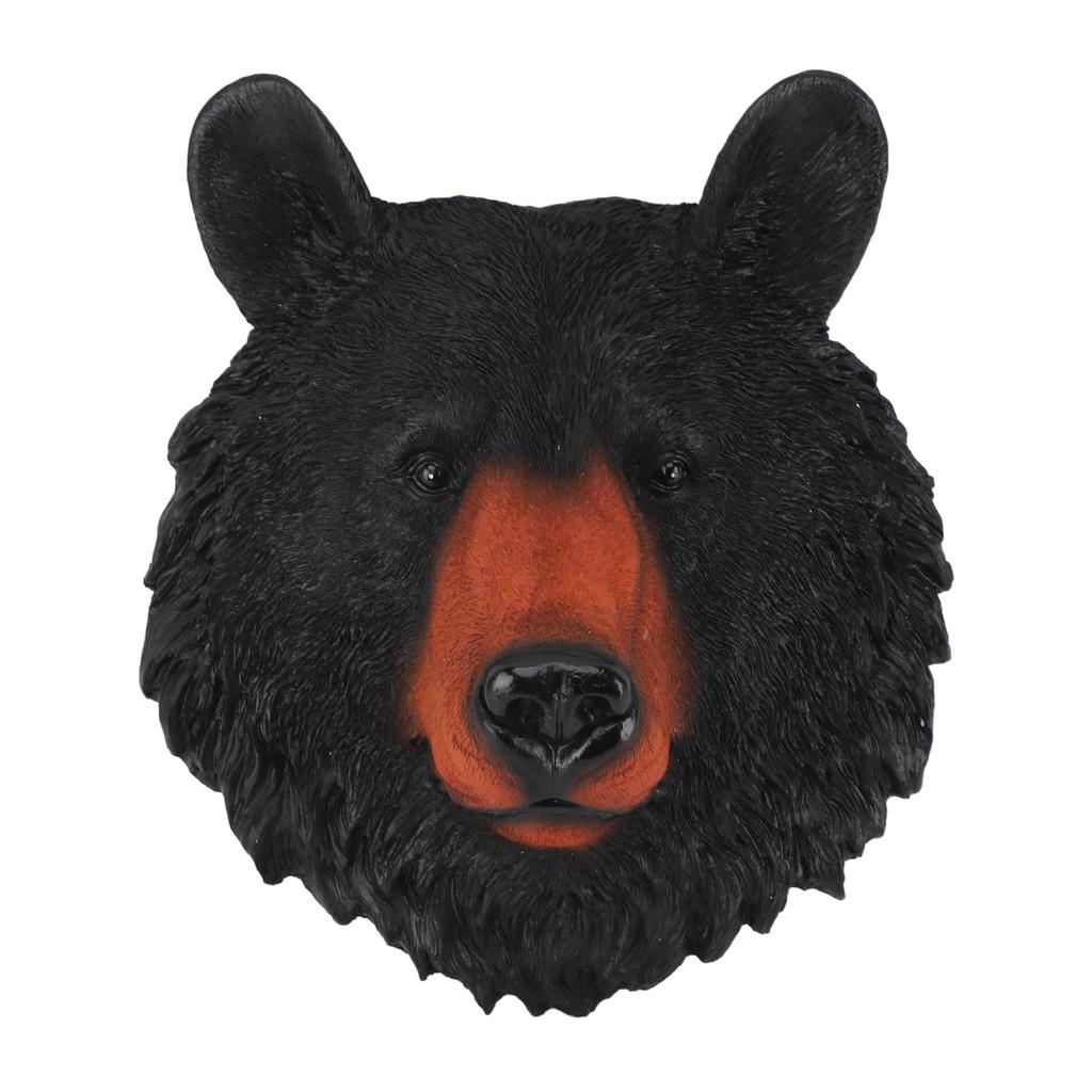 3D Animal Head Statue Resin Wall Decor Realistic Wildlife Sculpture for Living Room Bedroom Bar