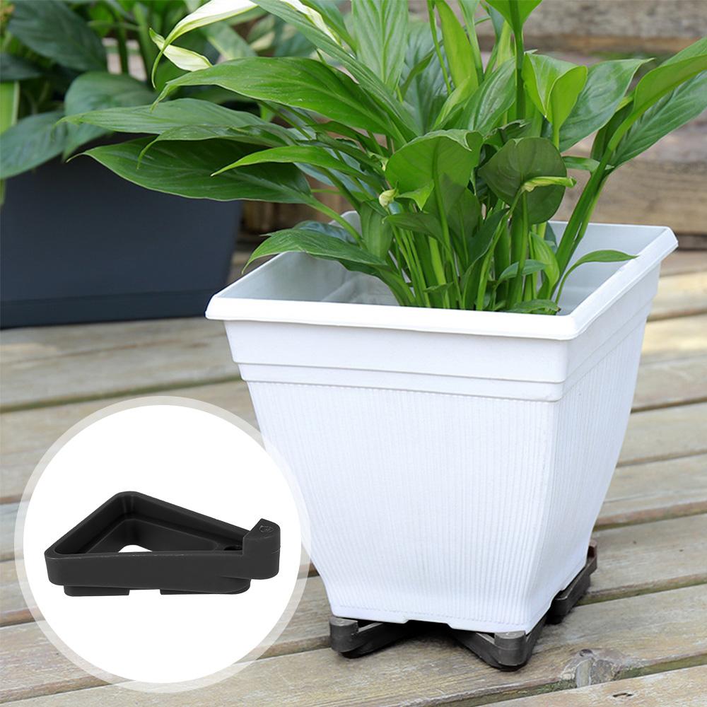 12/24Pcs Plant Flower Pot Feet Stand Invisible Triangle Risers Toes Lifters Indoor Outdoor Garden Supplies Plant Pot Base Tray