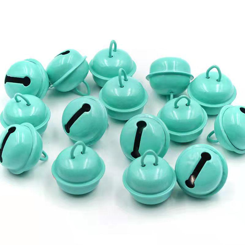 22mm Candy Color Enamel Metal Bells - Christmas Ornaments, DIY Pet Accessories, Keychain Pendants