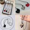 Romantic Heart Pendant Necklace Irregular Vintage Choker Aesthetic Collares Tendencia Chain Gifts