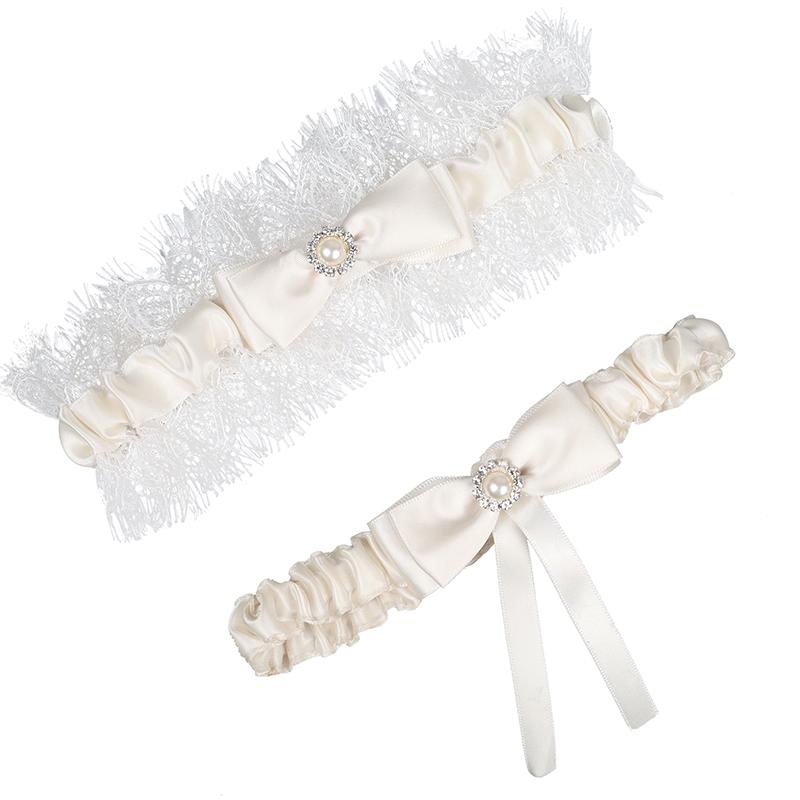 Jarretières à nœud en dentelle, 2 pièces, photographie de fête, accessoires de boucle de jambe de boule de mariage Sexy