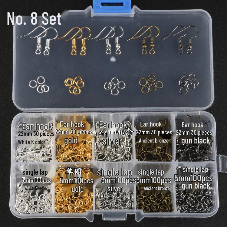 

Набор для начинающих для изготовления украшений своими руками: Трансграничный Мульти-Стиль Застежка-Лобстер, Т-Булавка, Базовые Открытые Соединительные Кольца