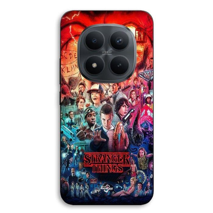 Handyhülle - MANIACASE - Xiaomi Redmi Note 15 Pro Plus 5G - Silikon TPU - Schwarz - Stranger Things Staffel 2