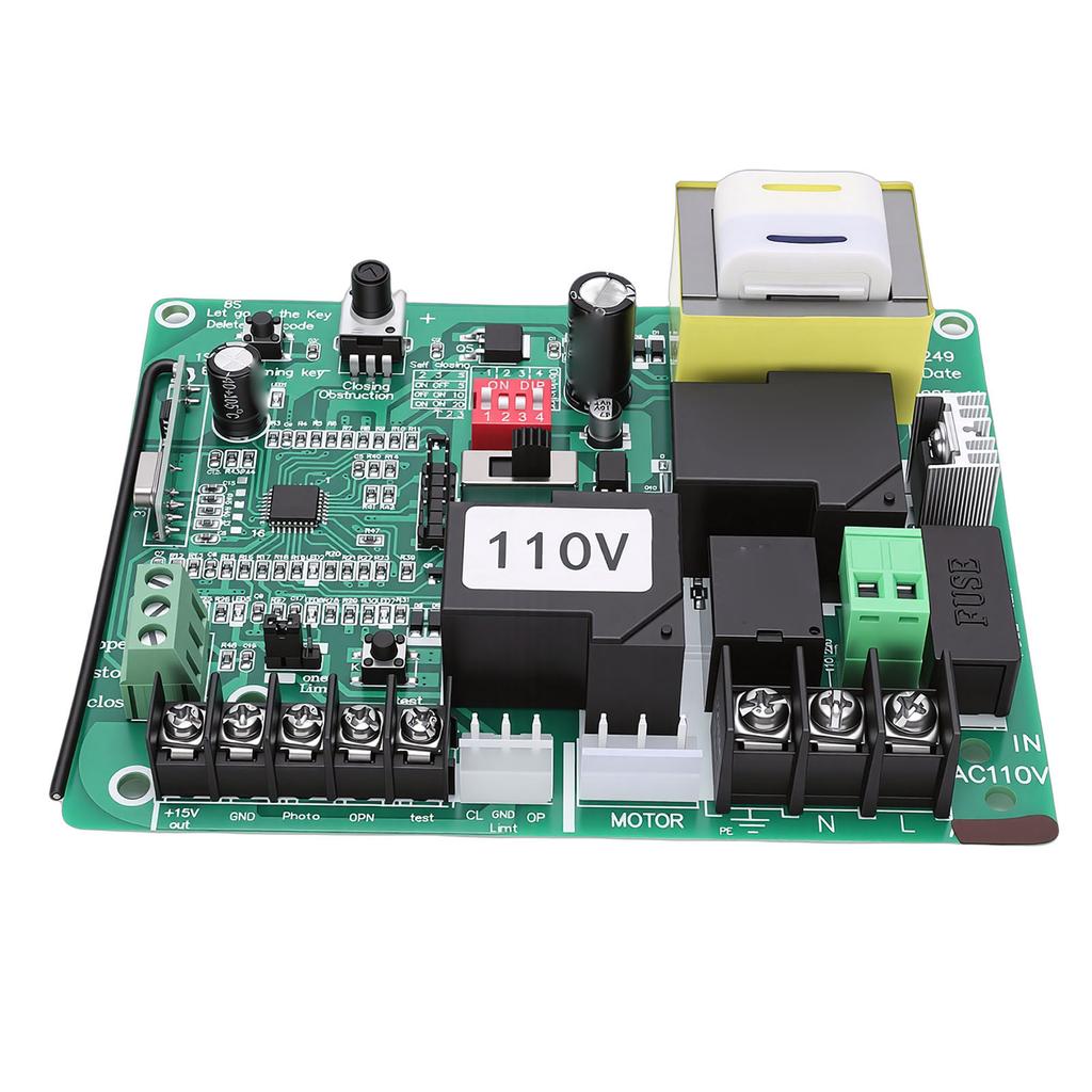 Sliding Gate Opener Control Board Set Universal Electric Door Controller Circuit Board with Remote Control for Factory