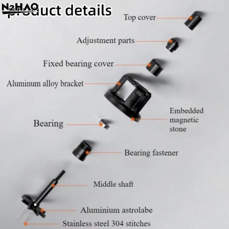 1PC Rotary Needle Powder Distributor 51/58mm Magnetic Non-slip Coffee Tamper Needle Portable Espresso Hand Tampers Stirrer Cafe