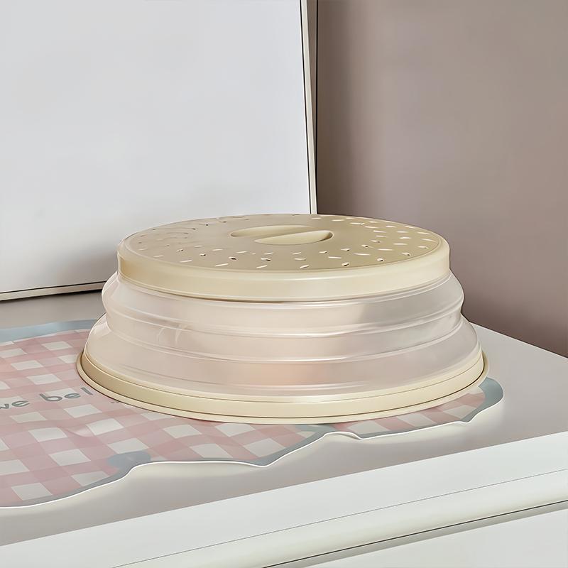 Folding Heating Covers Food Splash-Proof Microwave Cover Multi-Function Microwave Tray With Bottom Fresh-Keeping Cover Tool