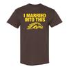 Western Michigan Broncos Ich habe das geheiratet T-Shirt - Dunkle Schokolade