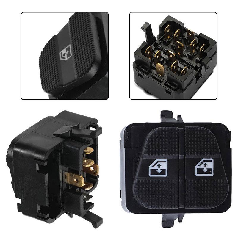 2Pcs Front Power Window Switch For Jetta For Golf 1993-1999 1H0959855+1H0959855C Electric Window Control Switch Interior Parts
