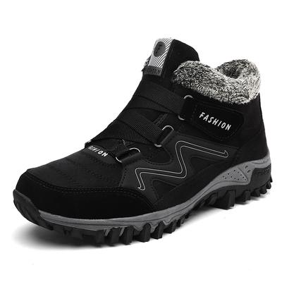 Men's Winter Boots Plush Warm Sneakers Elastic Climbing Shoes Women Outdoor Non-slip Hiking Shoes Trekking Camping Shoes
