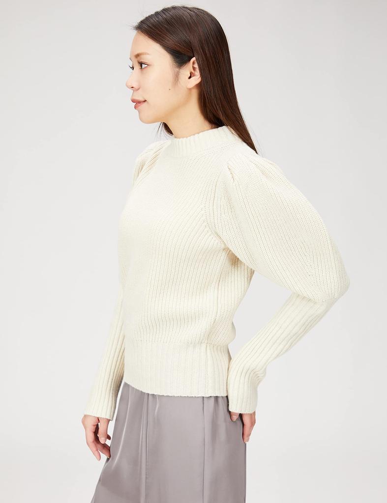FRAY I.D. Compact Puff Sleeve Knit FWNT225062 Women's IVR F