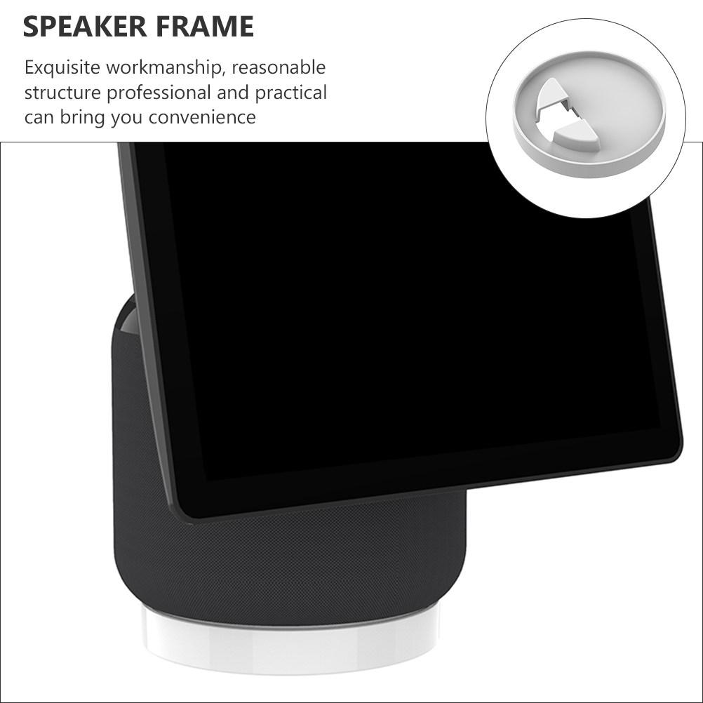 Premium Tabletop Speaker Stand Plastic Desktop Holder with Cable Organizer Space Compatible 10 Exquisite Workmanship