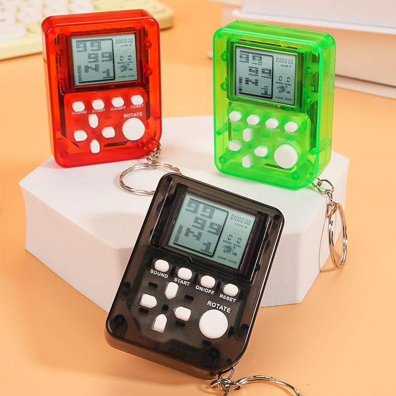 Cross-Border Handheld Mini Game Console Keychain Pendant Stationery Gift Toy