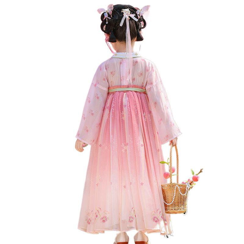 2026 Exquisite Tang Dynasty Style Hanfu: Girls' Super Fairy Princess Jumper Skirt - Perfect for Performances & Daily Wear