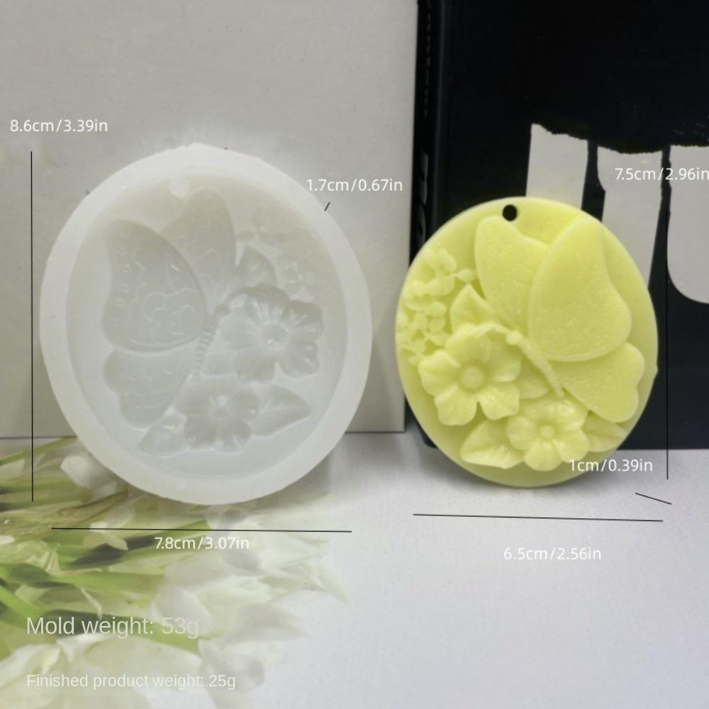 Silicone Flower Silicone Mold DIY Wax Tablets Molds Fashionable Gypsum Tagging Mold  Plaster