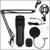 Semi-metal BM800 V8 set gold condenser microphone mobile phone computer k song equipment live streaming host recording microphone holder set