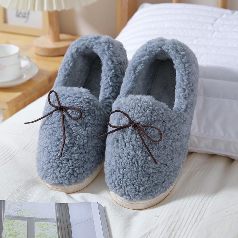 Women's Soft Sole Furry Cotton Slippers – Perfect for Postpartum, Autumn and Winter Comfort at Home.