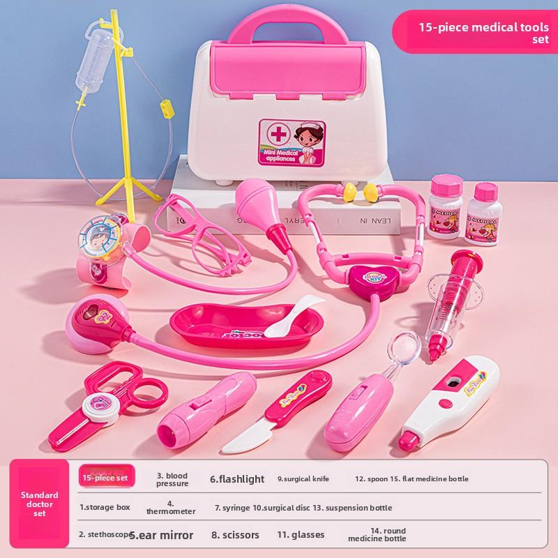 Doctor Toys for Kids  15PCS Doctor Pretend Play Set Children Medical Dentist Tools Stethoscope Educational Toy Boy Girl Gift