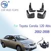 Car Mud Flaps For Toyota Camry Aurion XV30/40/50 Corolla Altis Yaris Vitz Vios Limo Mudflaps Splash Guards Mudguards