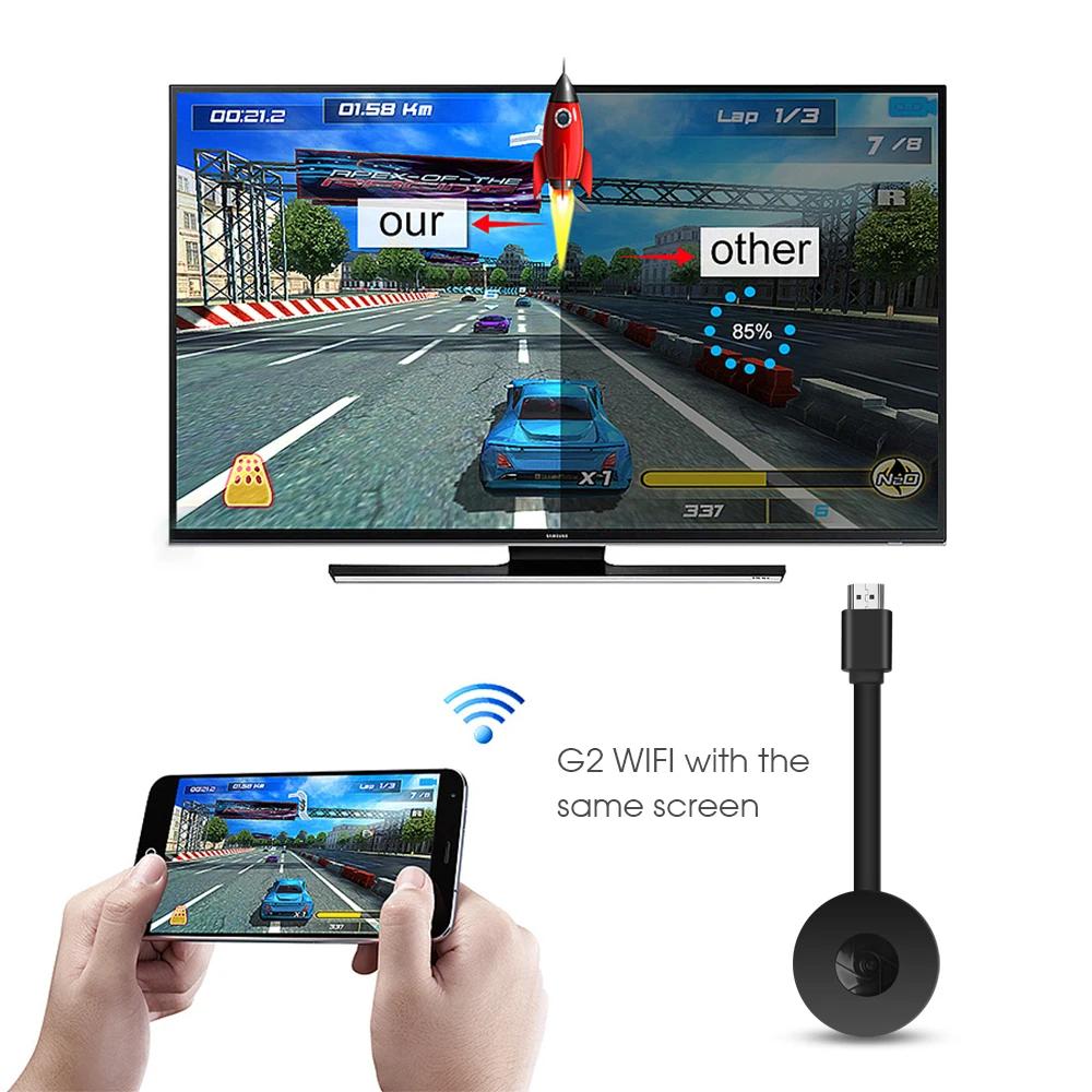 G2 1080P TV Stick For Display Screen Adapter HDMI-compatible Dongle Receiver for Android IOS Smart TV Box for Mirascreen Google