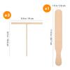 4pcs Wooden Crepe Spatula Set Light Weight Non Scratch Kitchen Pie Tools Dosa Rake For Crepe Maker Tool Safe For Non Stick Pan