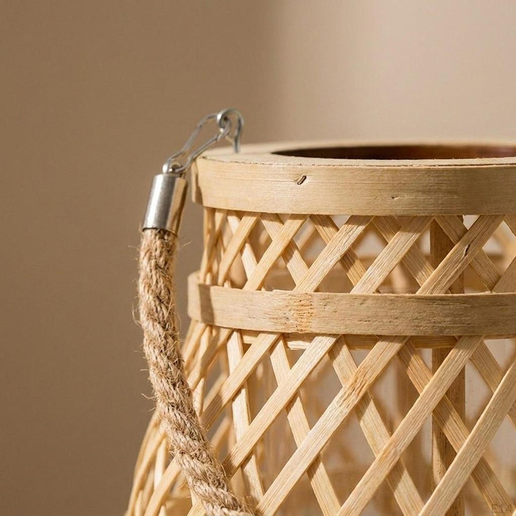 Decorative Handwoven Candle Holder Modern for Wedding Kitchen Indoor Outdoor A