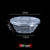 Disposable Plastic Round Takeout Bowls with Lids