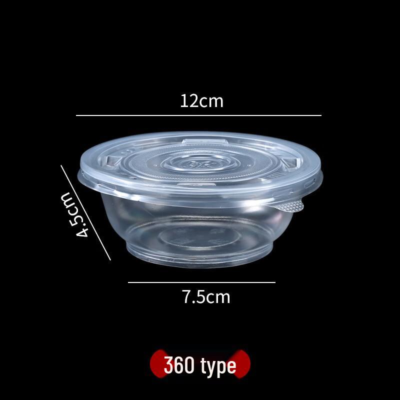 

Disposable Plastic Round Takeout Bowls with Lids