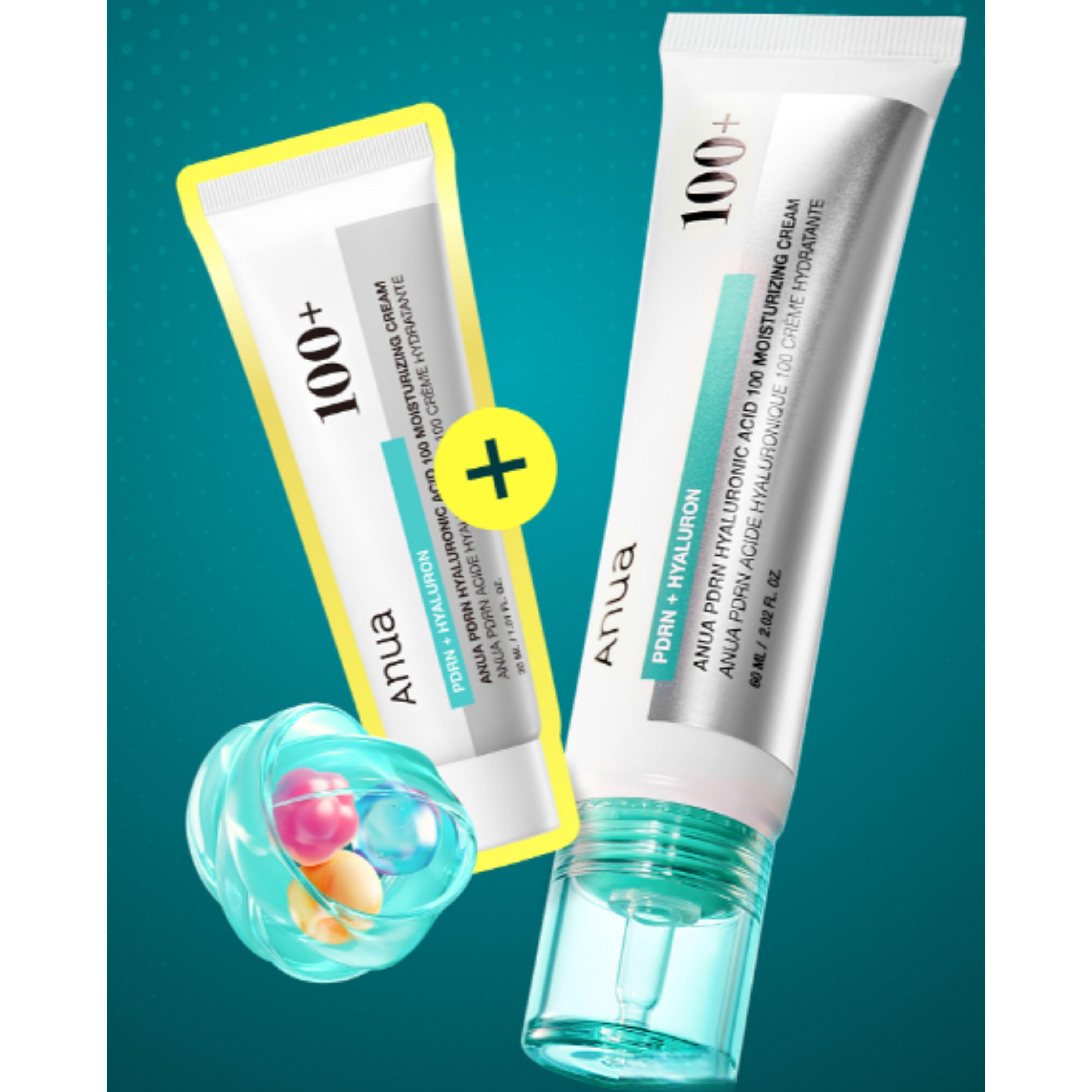 Anua PDRN Hyaluronic Acid 100 Moisture Cream 60ml + 30ml
