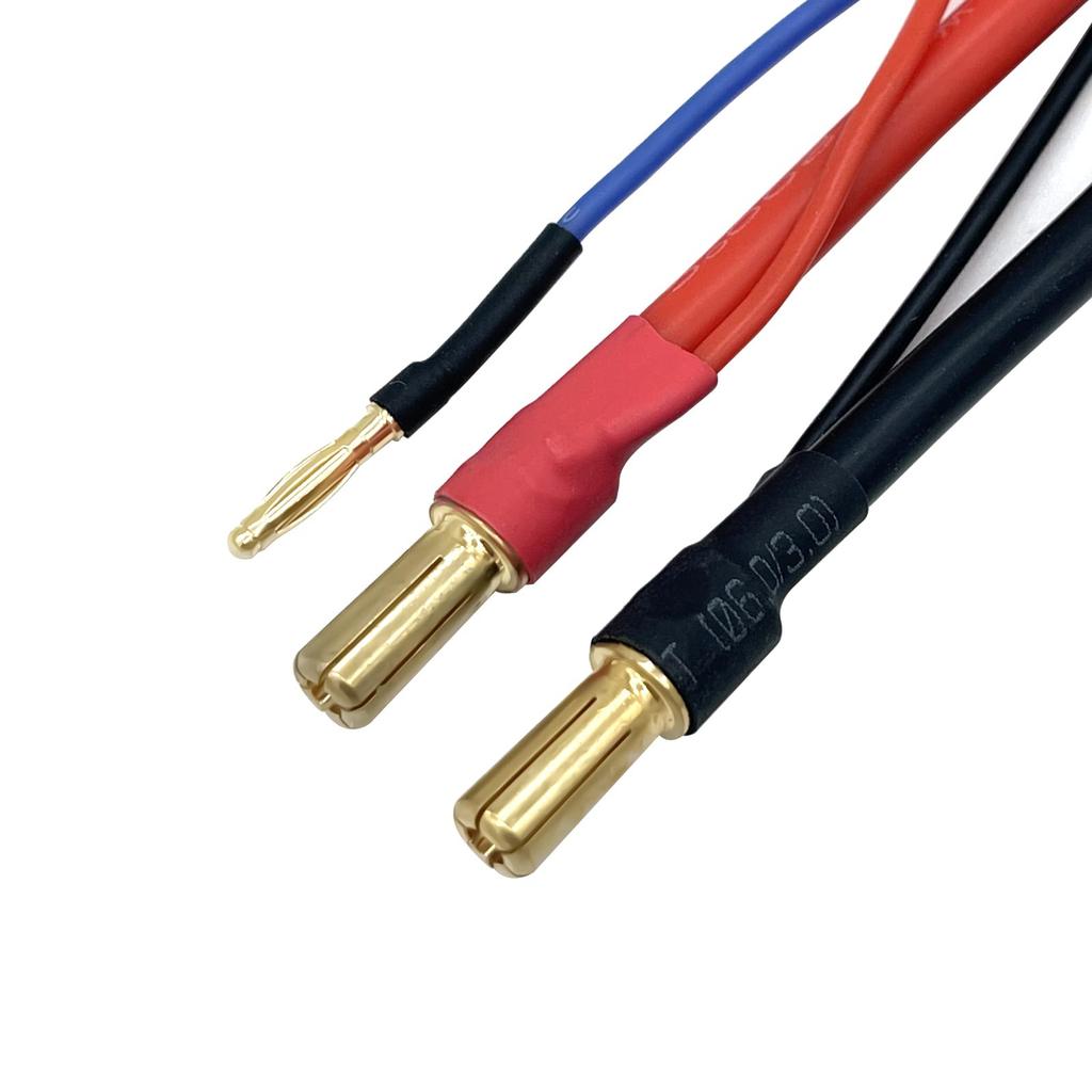 FLY RC 2pcs 5mm Bullet Banana to Female Deans T Plug LiPo Lead Wire & JST-XH Balanced 2S 7.4V LiPo