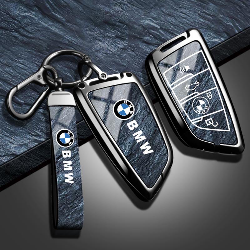 For BMW E81 Car Zinc Alloy Key Shell Key Case Holder Shell For BMW F20 G20 G30 X1 X3 X4 X5 G05 X6 X7 G11 F15 F16 G01 G02 F48 Car Stickers