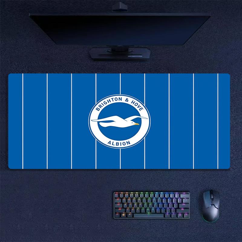 Brighton & Hove Albion Print Cushion Non-slip Laptop Tablet Big Mousepad XXL Mat Mini PC Playmat With Lock edge