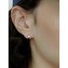 [Silver] Mini Cone Ring Earrings