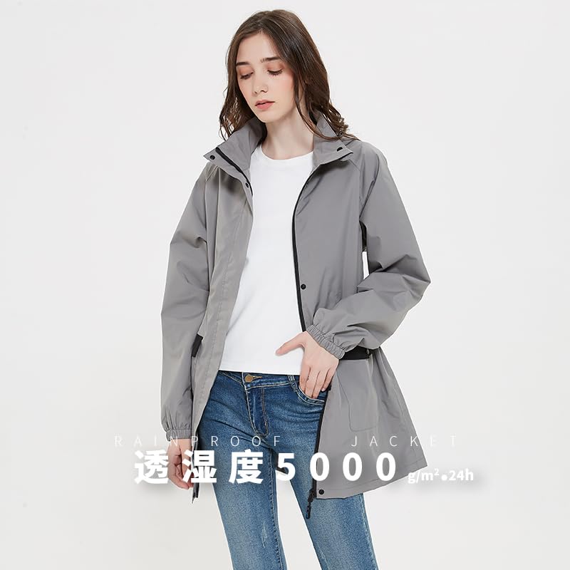 Breathable Mountain Outdoor Typhoon and Rainy Season Women's Raincoat, Windbreaker, Lightweight, Waterproof, Parka, Women's, Hiking, Rainwear, Golf,