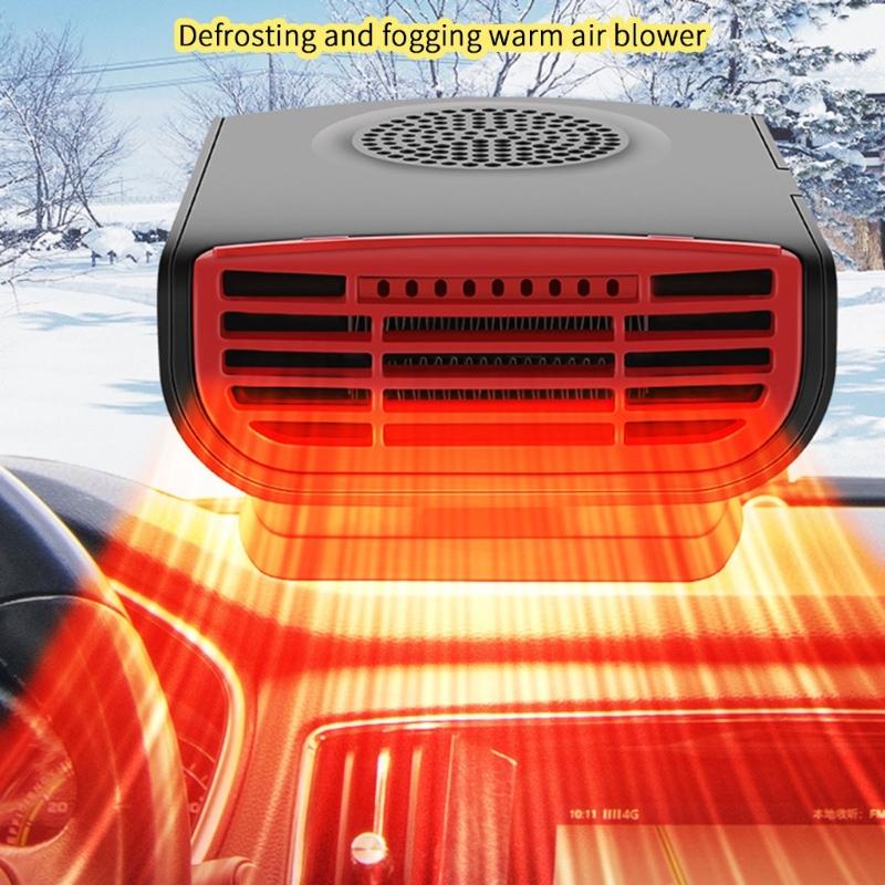 Vehicle Heating Cooling Fan Windshield Defogger Demister Defroster Car Heater Self Adhesive Electric Heater Cooling Fan