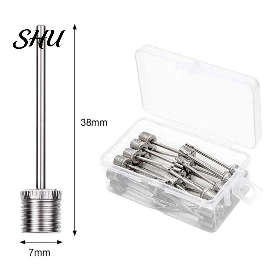 Rugby Pump Pin 1 Set Needle Easy to Pierce Polished Unbreakable Ball Inflation Stainless Steel Basketball Football Air Sports