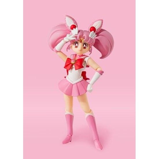 TAMASHII NATIONS S.H. Figuarts Pretty Soldier Sailor Moon Chibi - Animation Color Edition Approximately 140mm ABS PVC Painted Movable Figure BAS62983