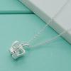 Korean Style Silver Plated Crown Necklace, O-shaped, In Stock
